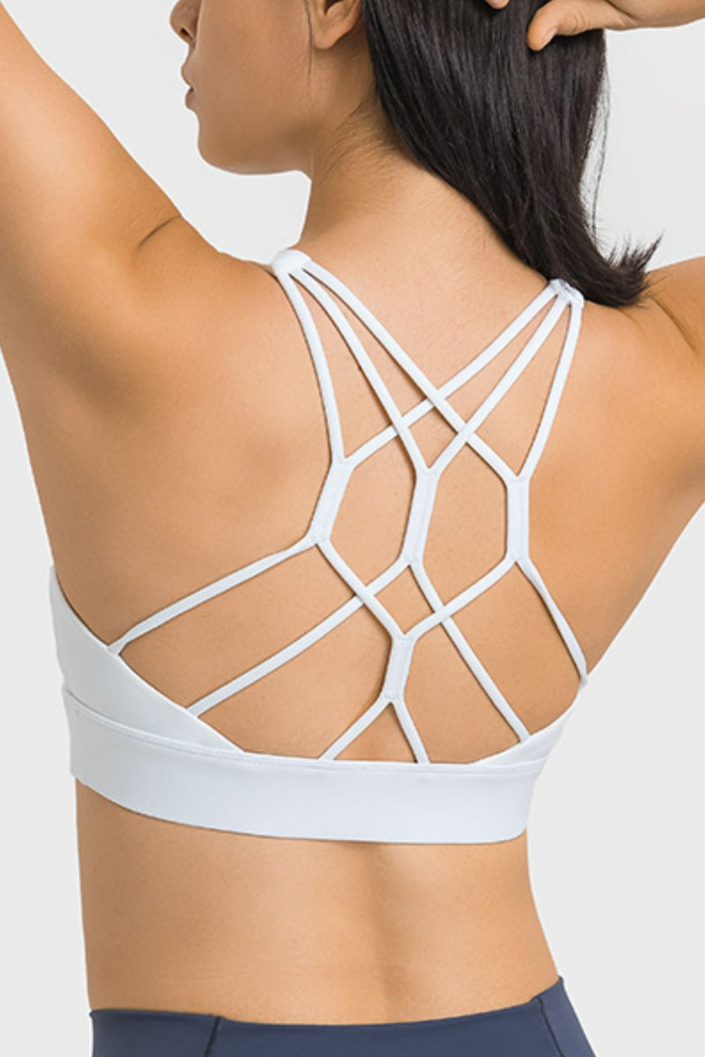 Breathable Crisscross Back Sports Bra