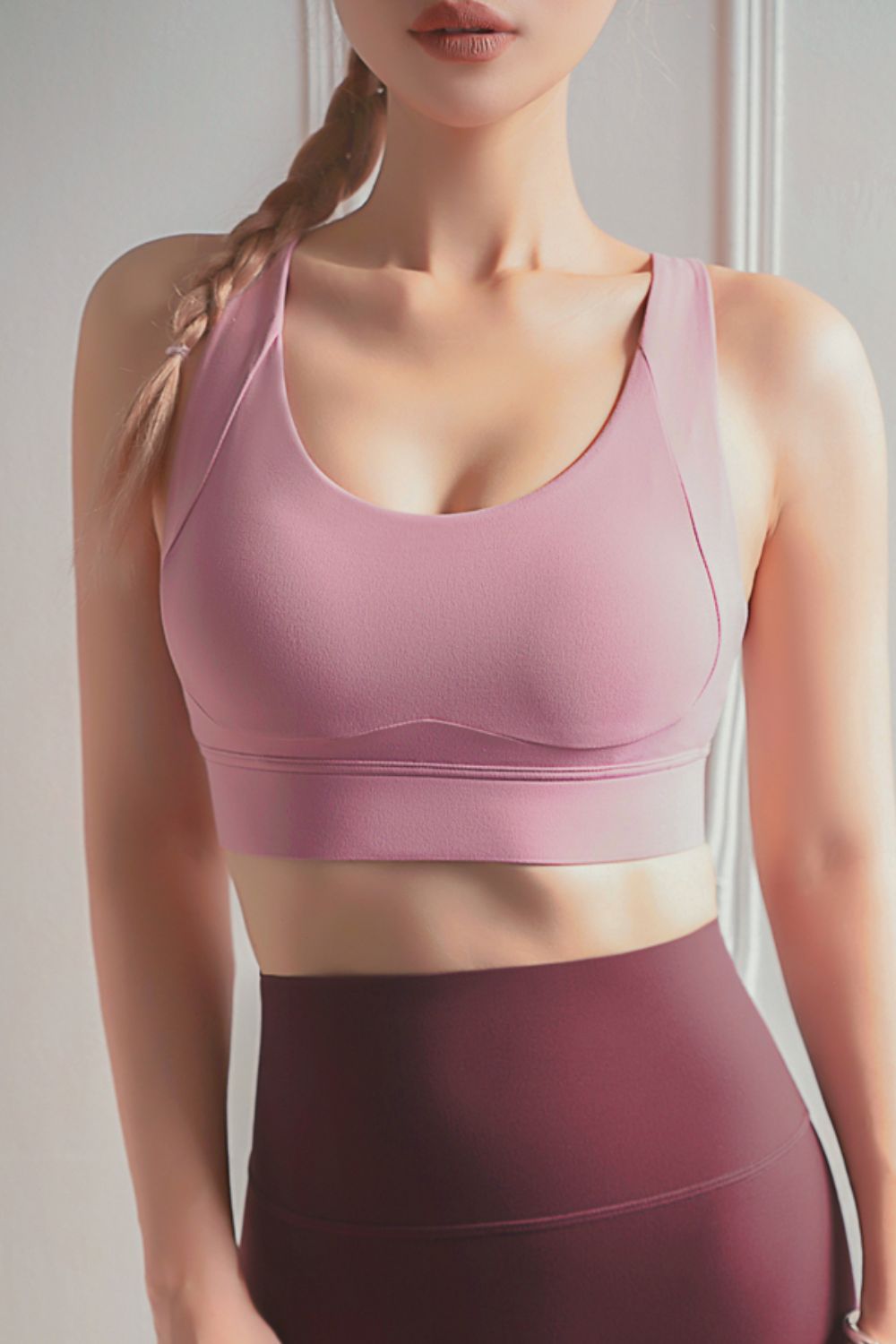 Back At It Again Crisscross Back Sports Bra