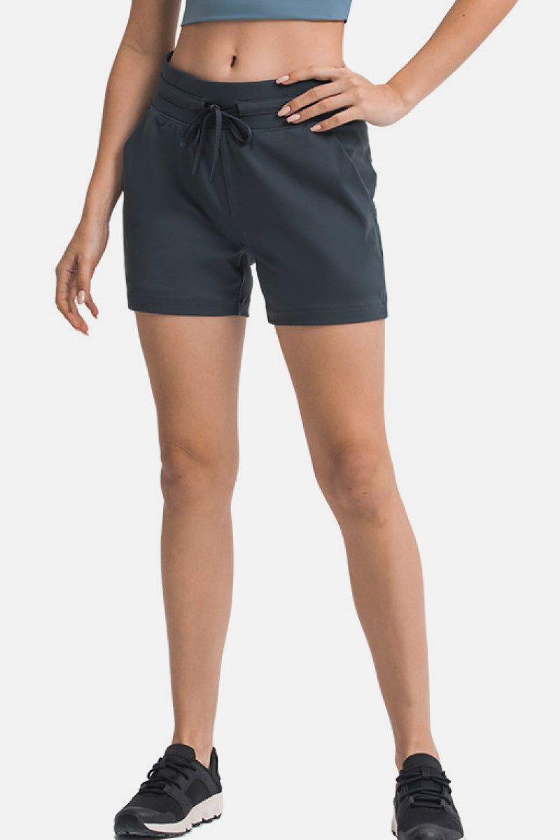 Waist Tie Active Shorts